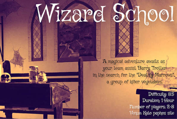 Wizard School (Lockdown Paphos) Escape Room