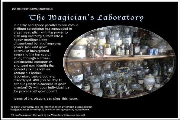 The Magician's Laboratory (Escape Rooms PEI) Escape Room